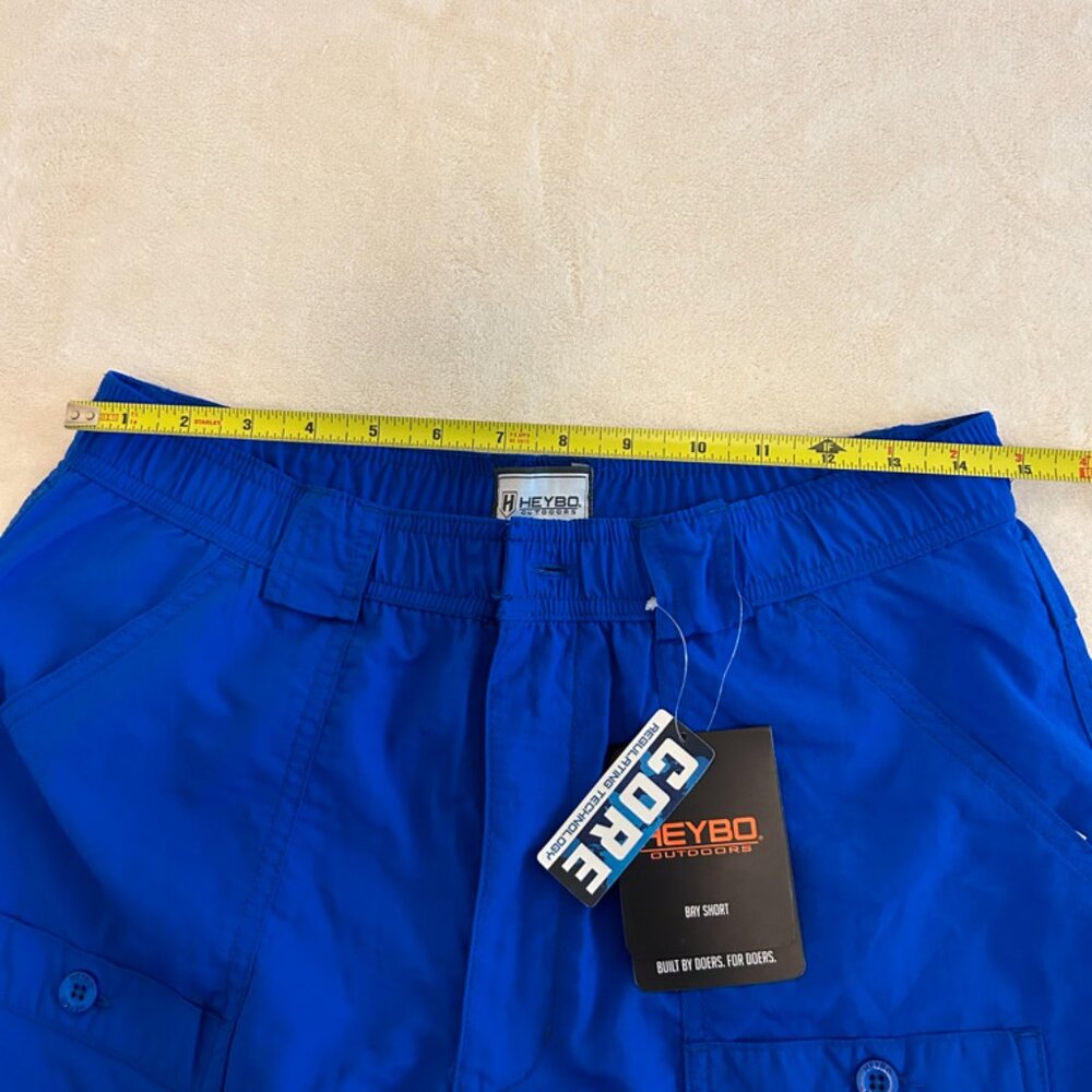 NEW HEYBO Men’s Bay Shorts, Royal, Size Small. 6 pockets. NWT! - Picture 11 of 13